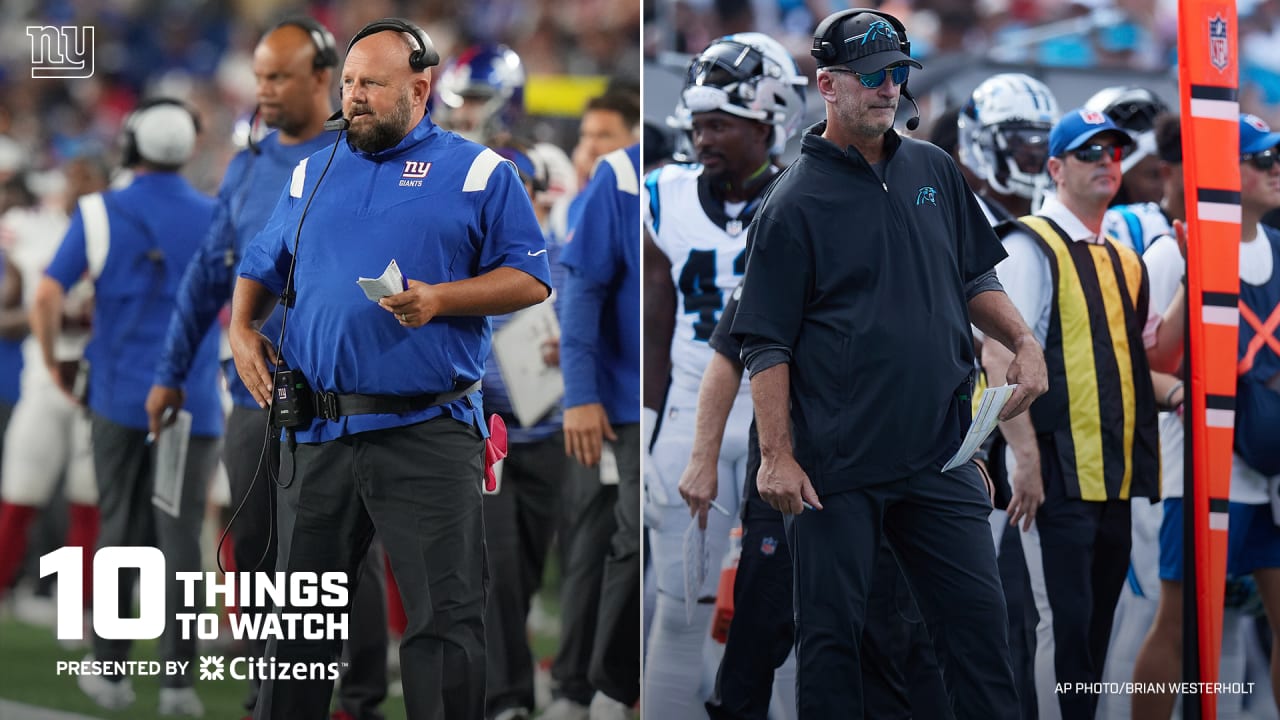 10 things to watch in Giants vs. Panthers