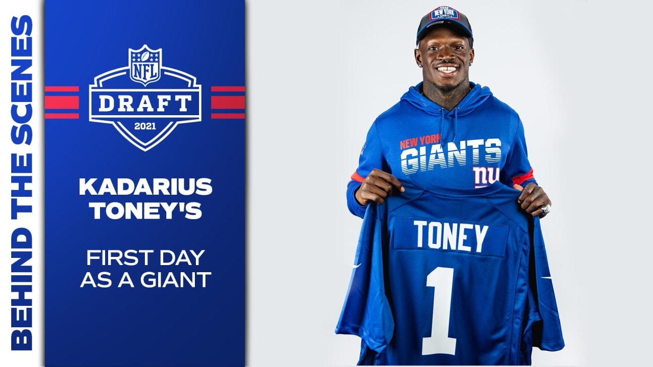 : NFL PRO LINE Men's Kadarius Toney Royal New York Giants  Replica Jersey : Sports & Outdoors