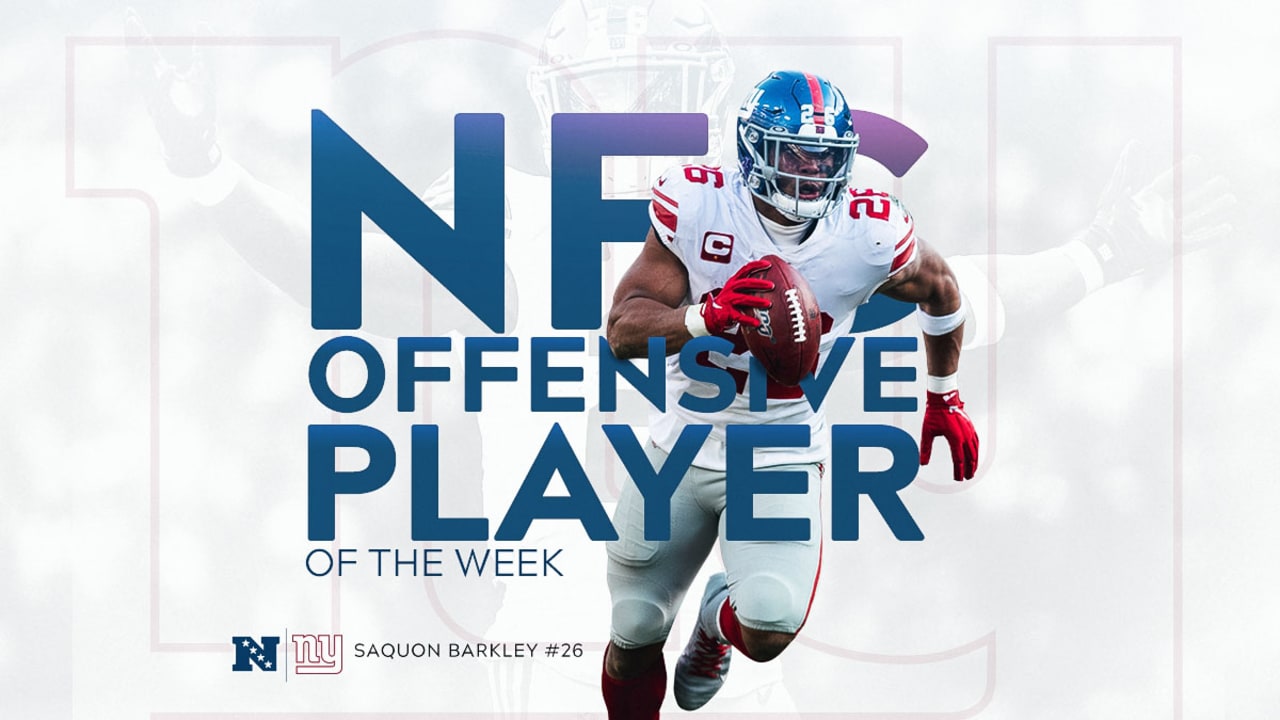 Saquon Barkley named NFC Offensive Player of the Week