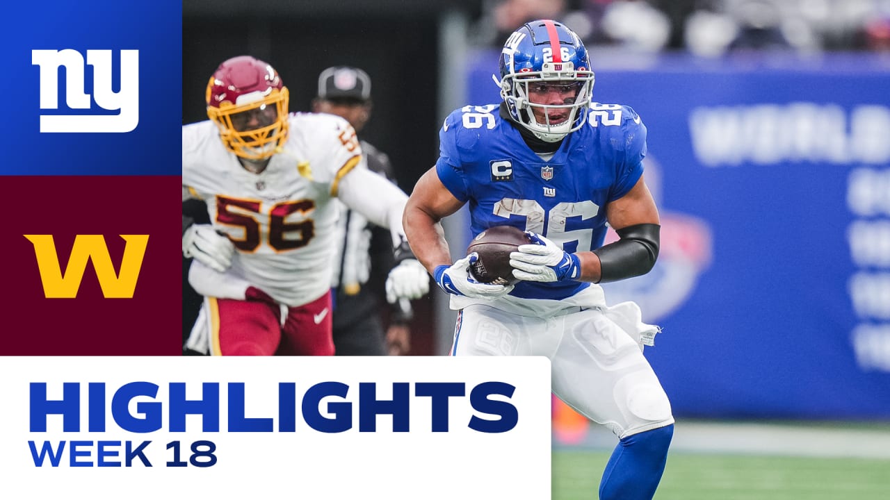 \ud83c\udfa5 Highlights: Washington Football Team 30, New York Giants 29