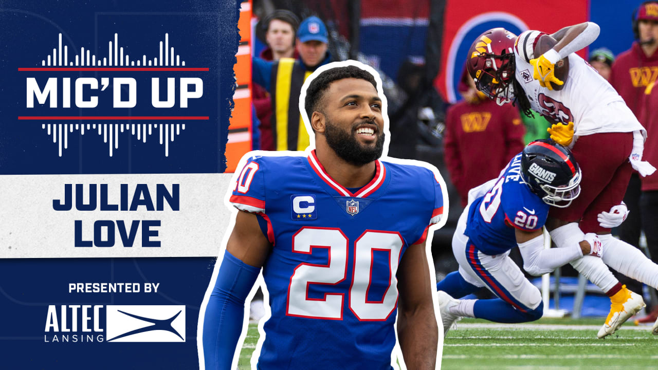 Julian Love MIC'D UP vs. Commanders 'Let's be great today!!'