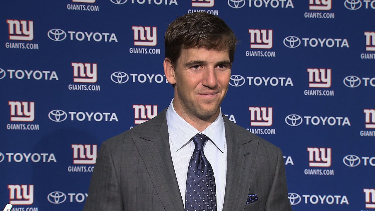 QB Eli Manning talks turnovers