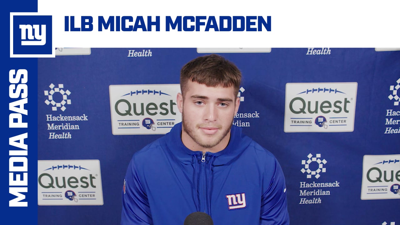 Micah McFadden's FIRST Interview as a Giant