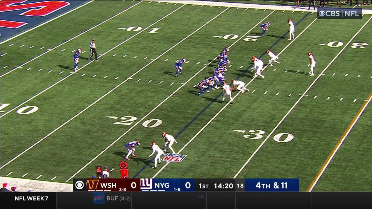 Cam Brown delivers hitstick tackle Giants vs. Commanders Highlights