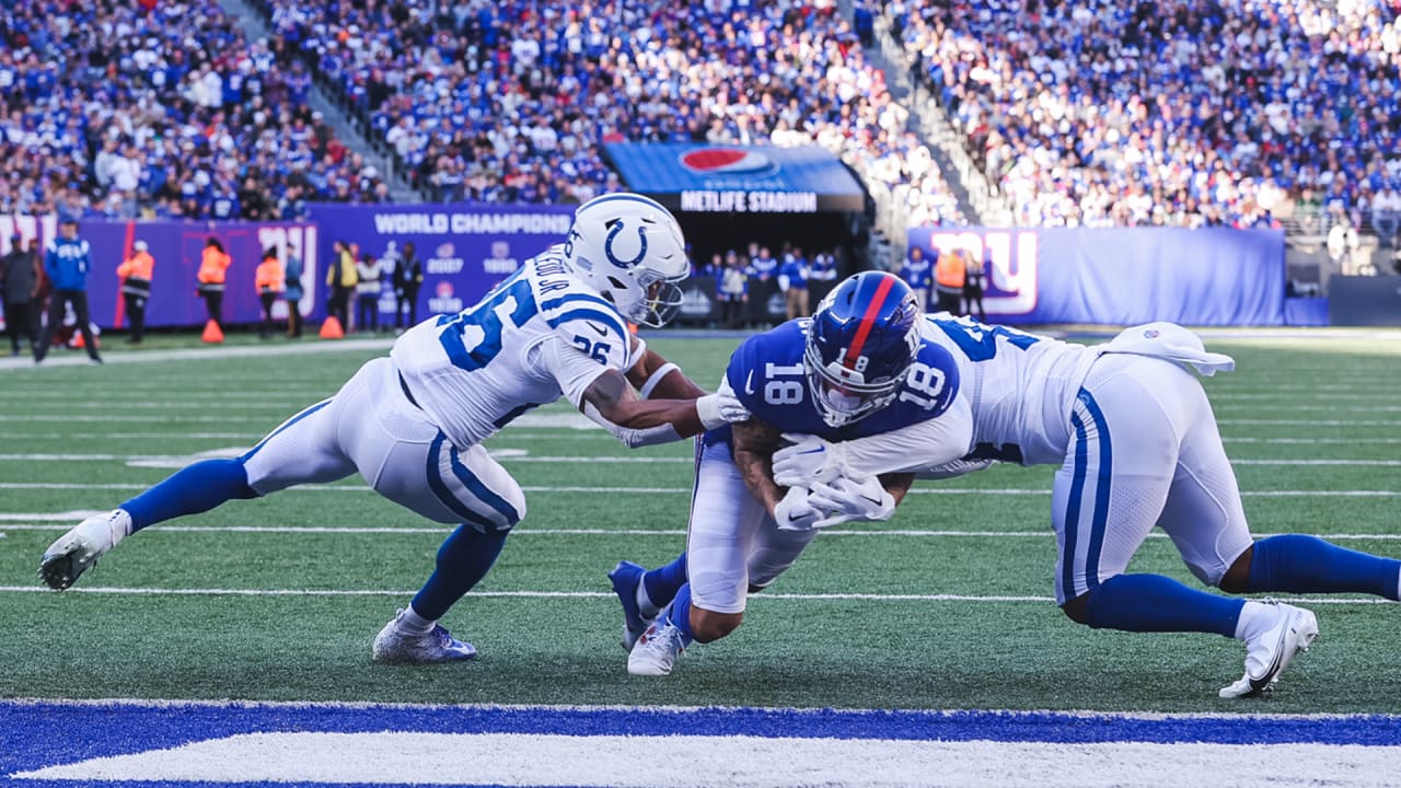 New York Giants wide receiver Richie James' second punt-return fumble gives  the Seattle Seahawks prime field position in crunch time