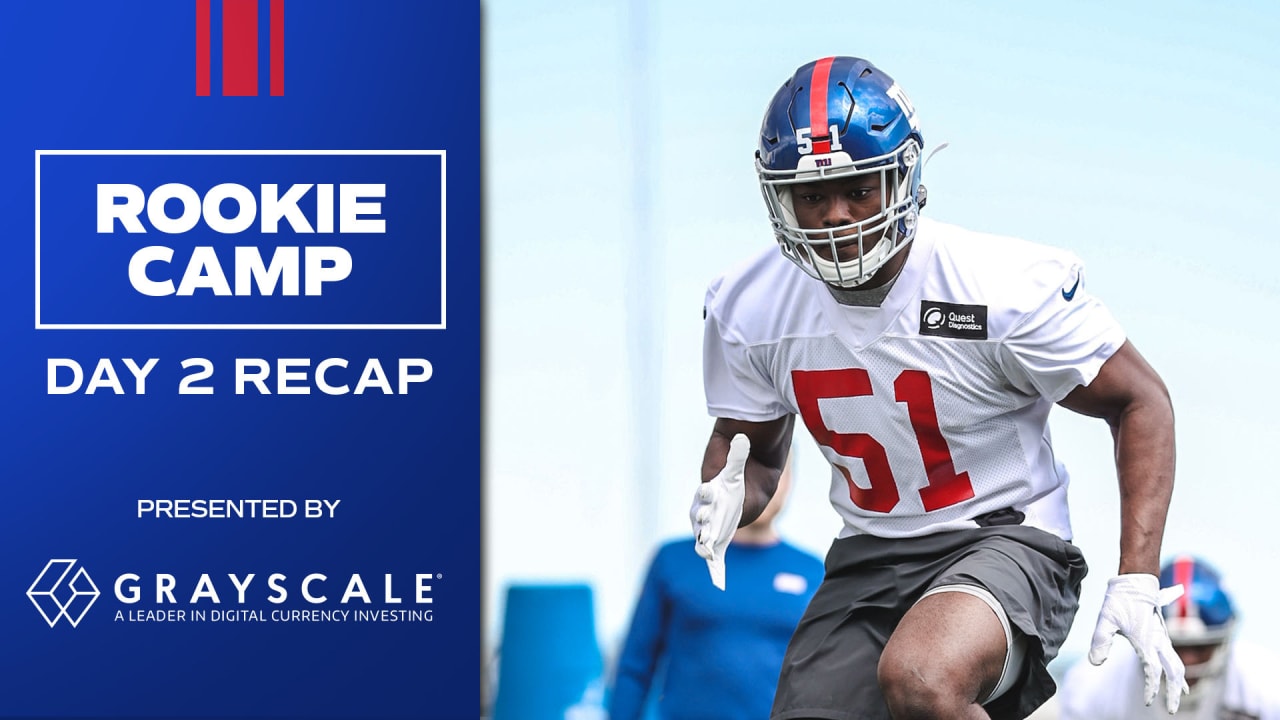 Recap Day 2 at Giants Rookie Minicamp