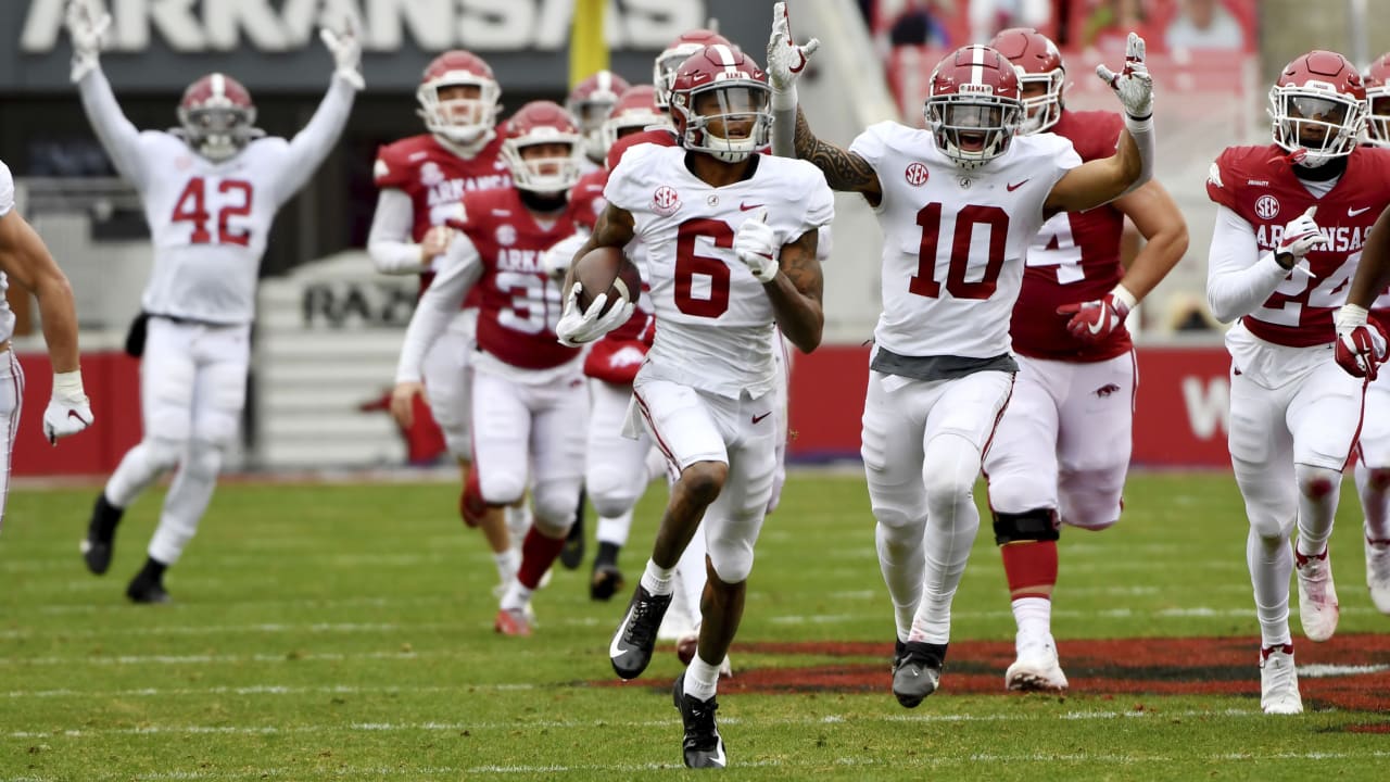 Alabama Crimson Tide wide receiver DeVonta Smith's pro day highlights