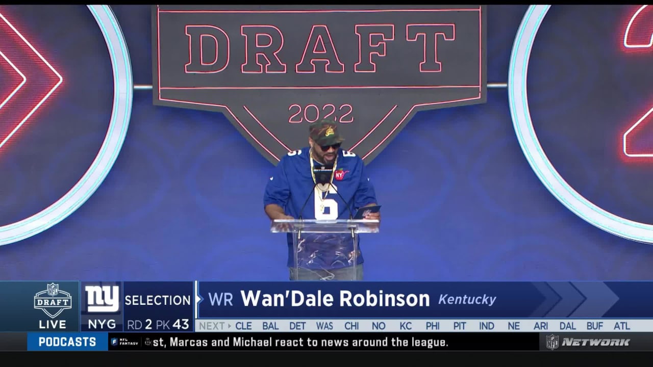 NFL Draft Reaction: Giants Select Wan'Dale Robinson With No. 43