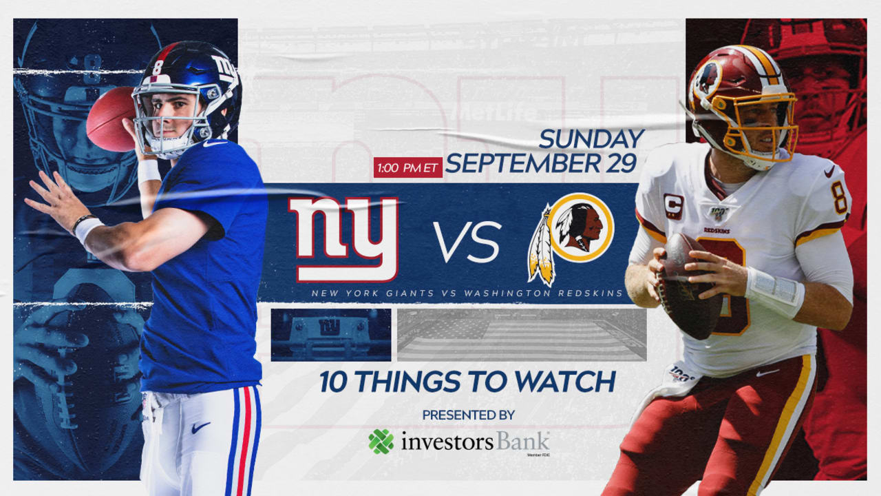 Giants vs. Redskins, Week 4: Game time, TV channel, odds, live