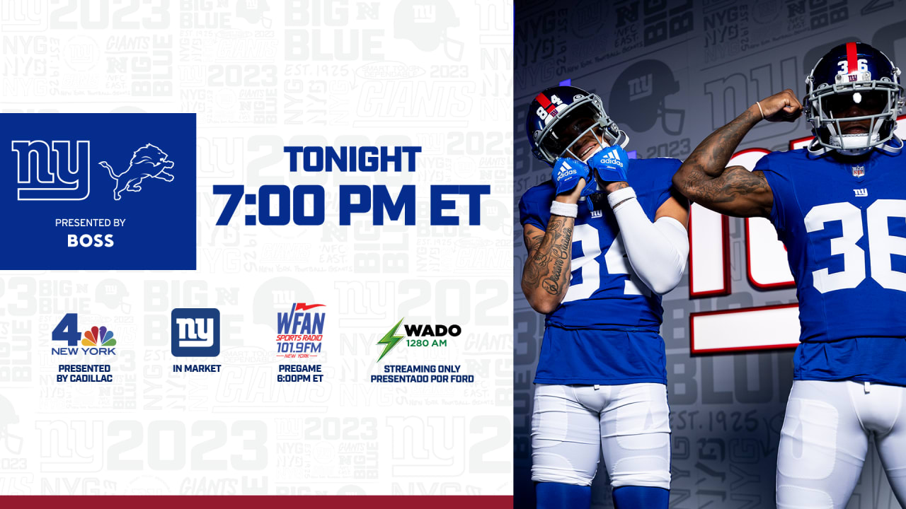 what channel are the new york giants on tonight
