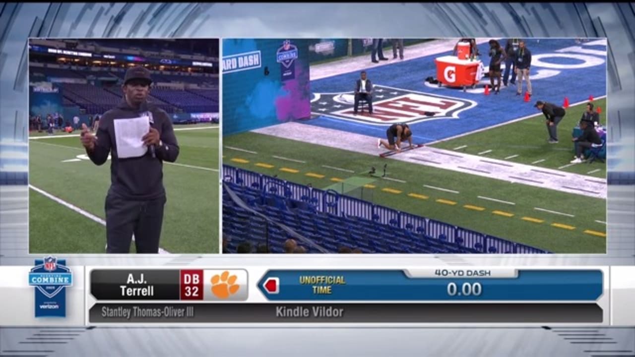 Clemson Tigers Defensive Back A J Terrell Runs Official 4 42 Second 40 Yard Dash At Combine