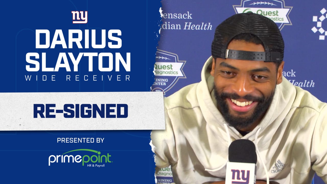 WR Darius Slayton on why he returned to Giants