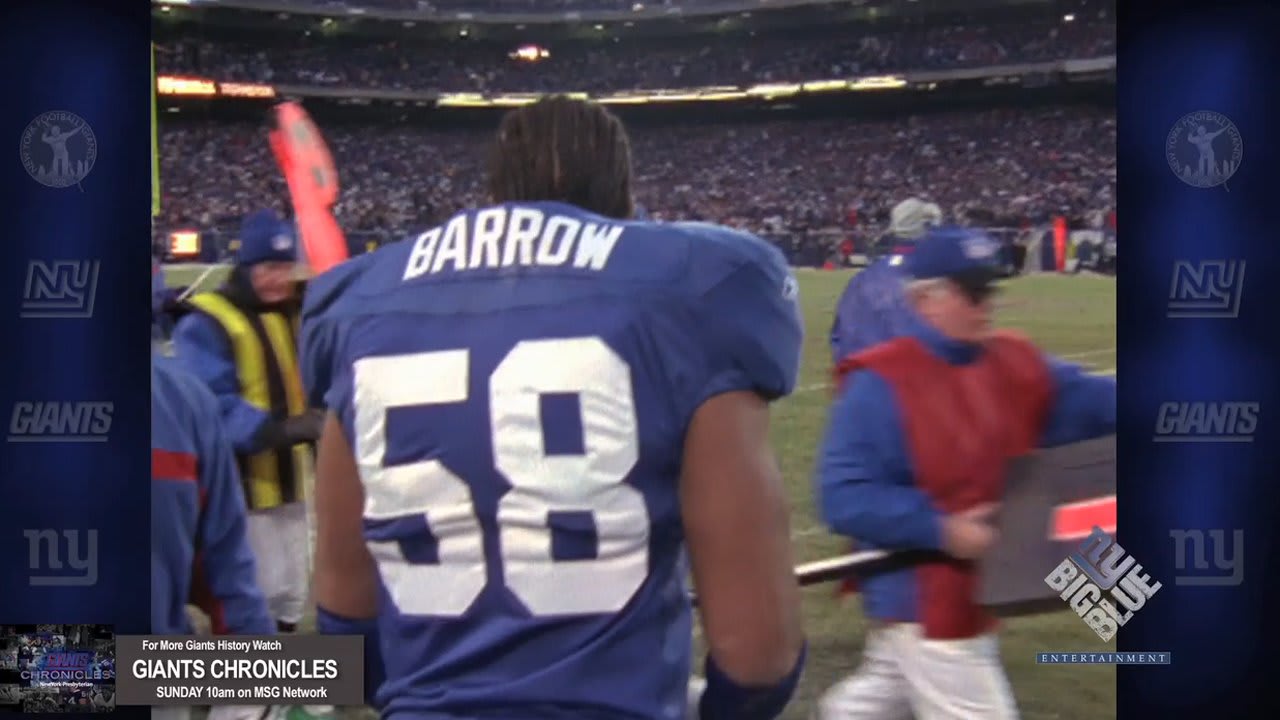 MIKE BARROW LB 2000-2003  Ny giants football, Giants football, New york  yankees baseball