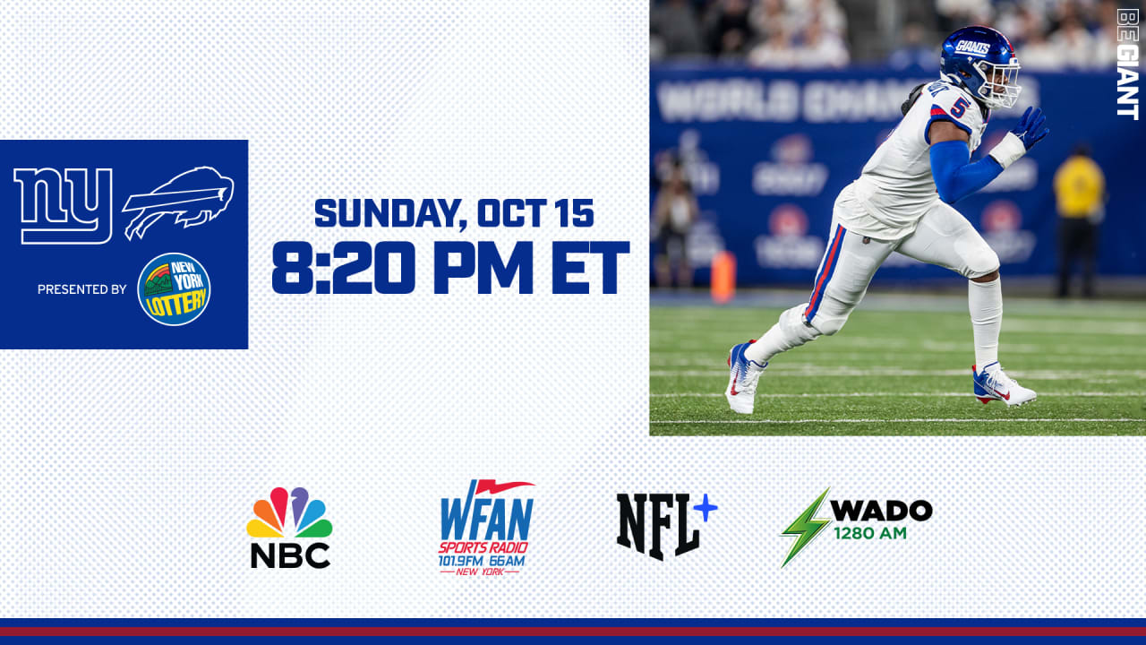 Giants vs. Bills How to Watch, Listen & Live Stream Week 6