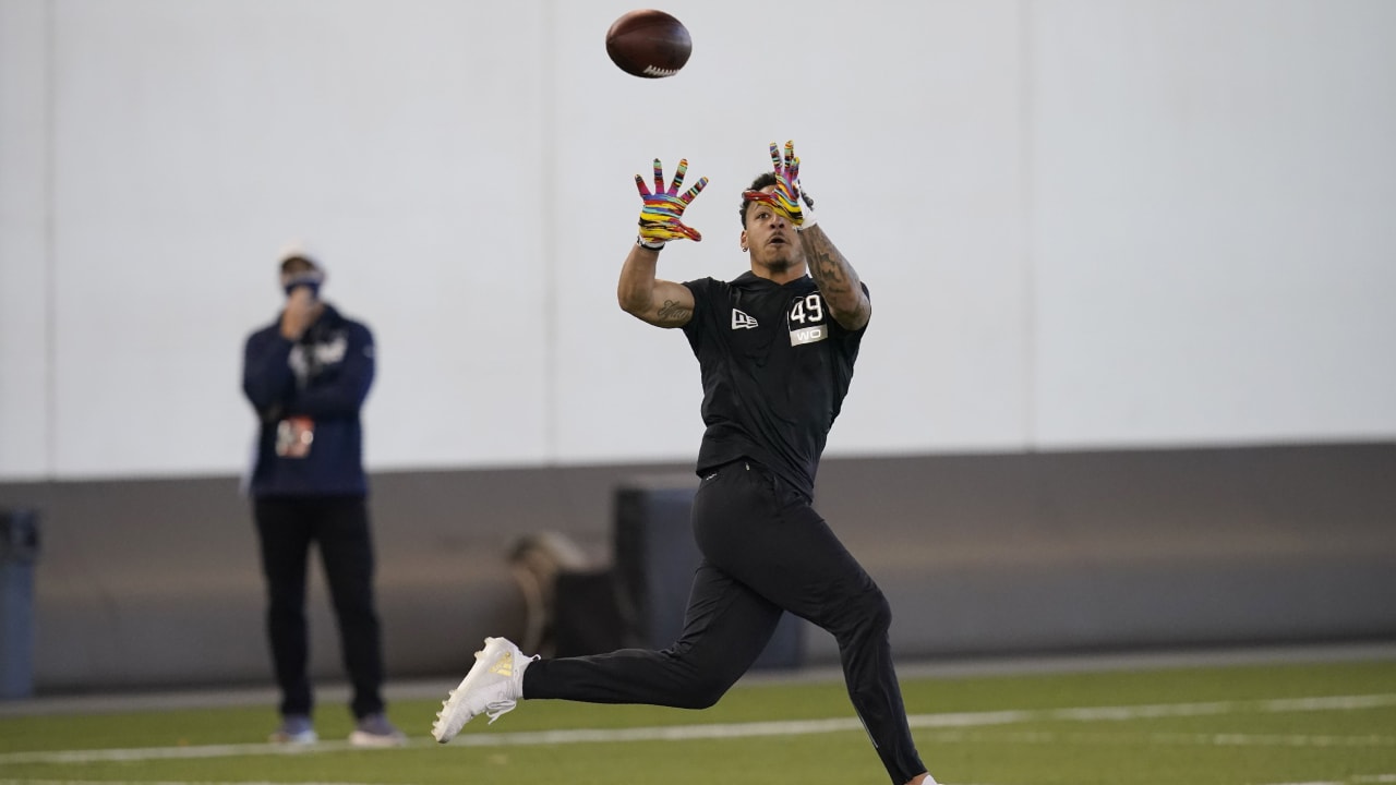 Oklahoma State WR Tylan Wallace pro day highlights