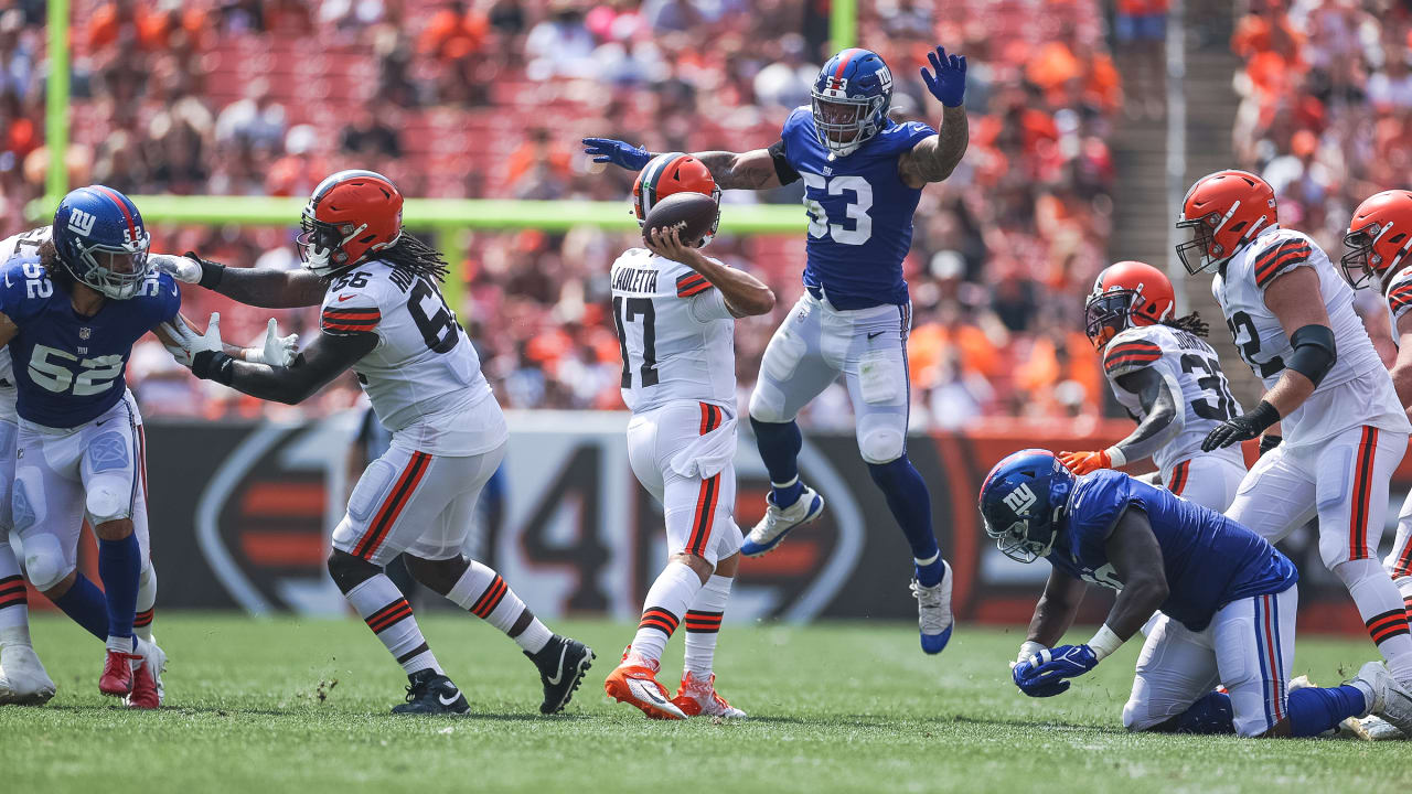 Watch preseason highlights from Giants vs. Browns