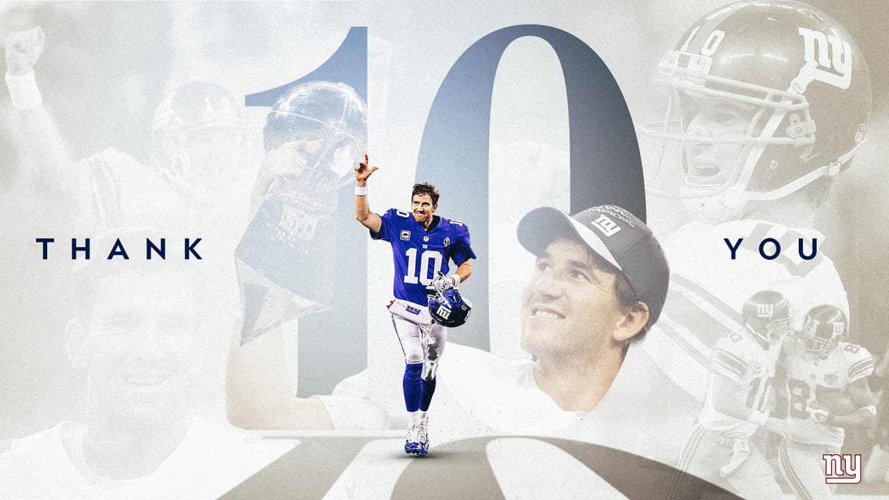 N.Y. Giants retire Eli Manning's No. 10 