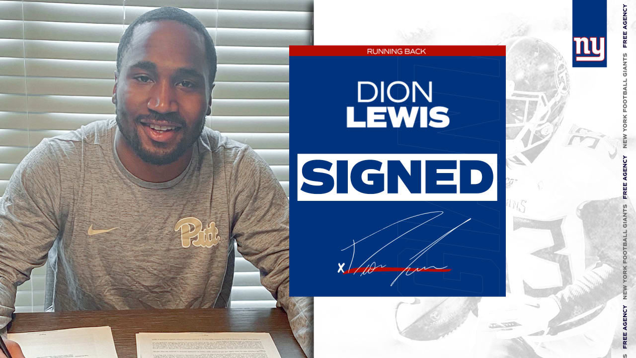 Dion Lewis agrees to one-year deal with Giants