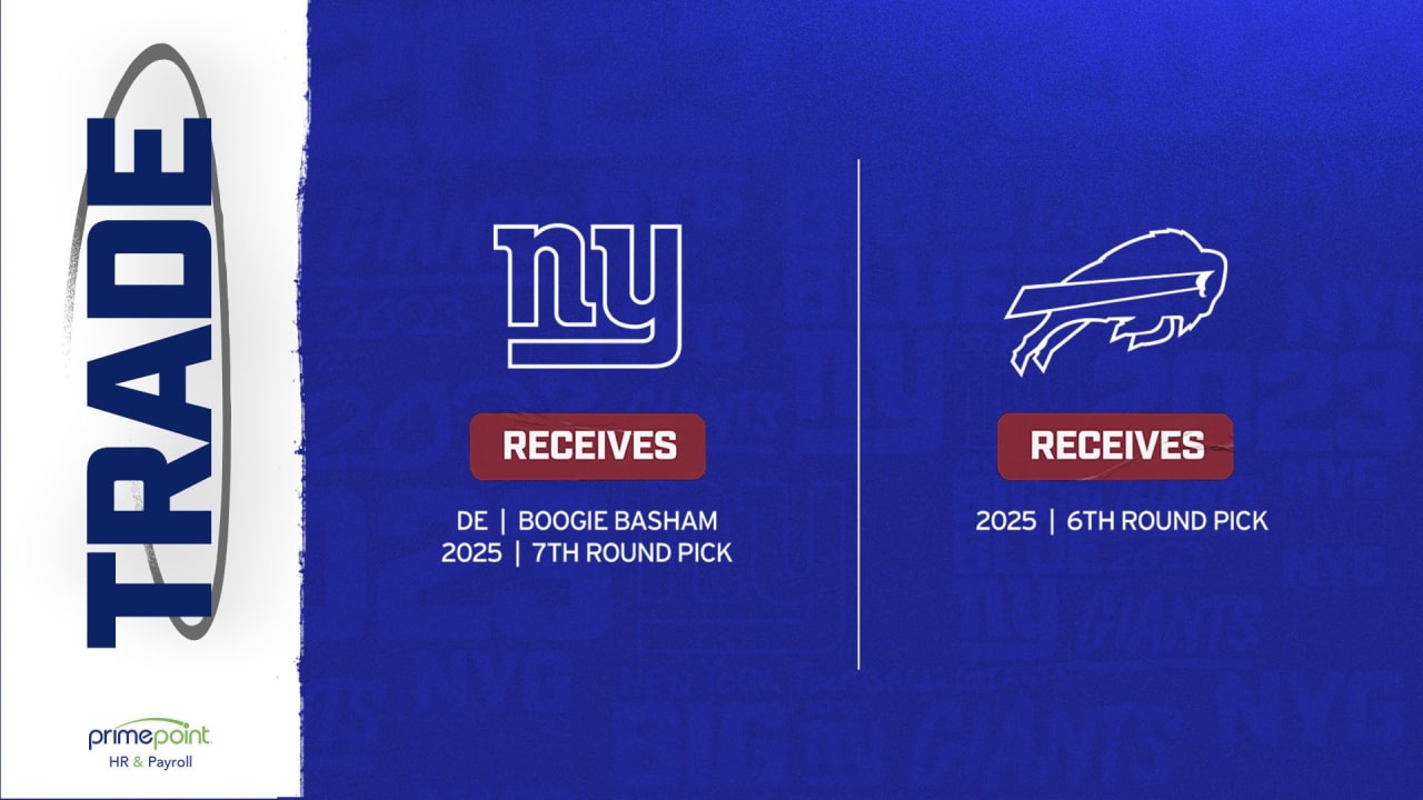 Giants acquire OLB Boogie Basham in trade with Bills