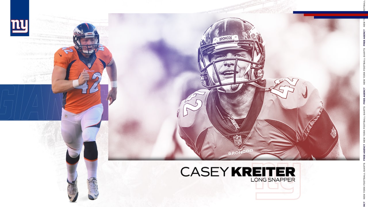 Giants sign long snapper Casey Kreiter