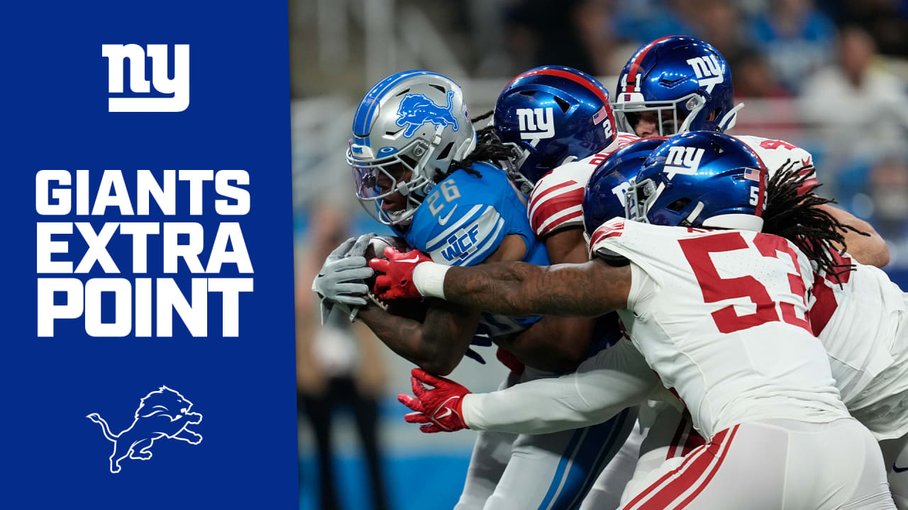 Giants Extra Point Giants vs. Lions Recap