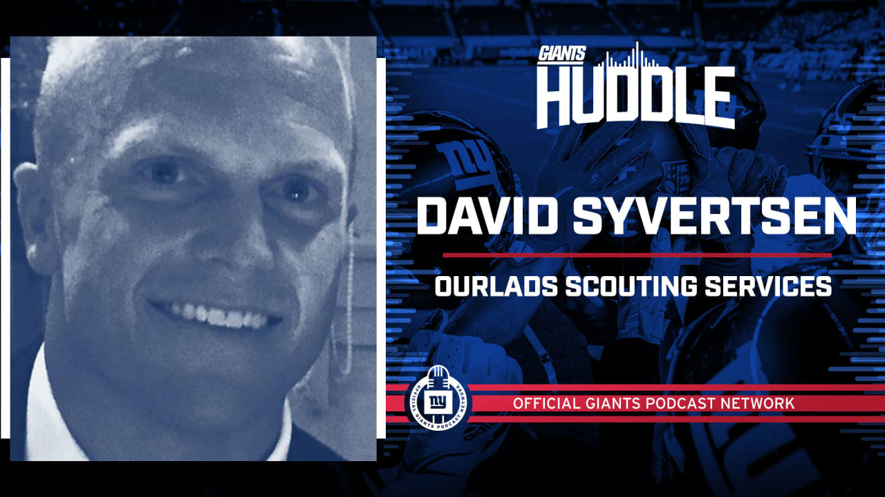 Giants Huddle  Ourlads' David Syvertsen