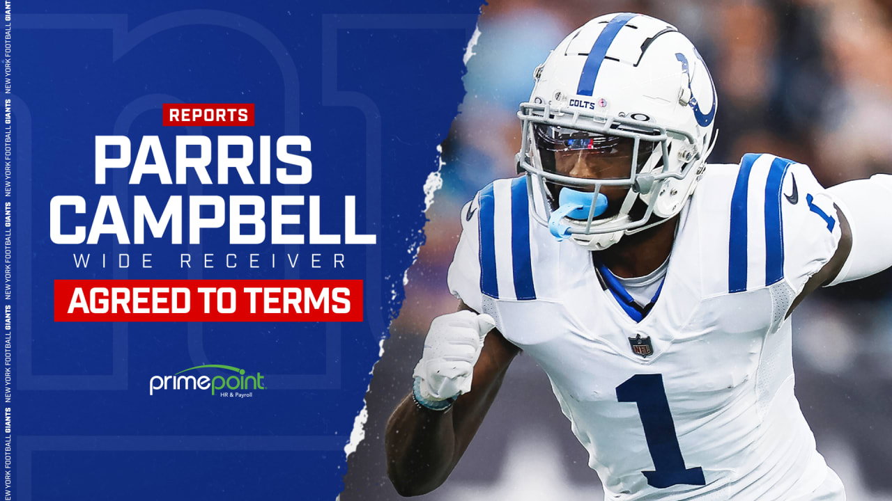   Giants Sign Wide Receiver Parris Campbell The New York Giants have reportedly agreed to terms with wide receiver Parris Campbell pending a physical Campbell was originally a second round pick by the Indianapolis Colts in 2019 and enjoyed his strongest season in 2022 catching 63 passes for 623 yards and three touchdowns in 17 games So far in his career Campbell has 97 catches for 983 yards and five touchdowns in 32 games He had a successful collegiate career at Ohio State and was selected to the All Big Ten team in each of his final three seasons Linebacker Bobby Okereke Signs with the Giants Bobby Okereke has signed with the Giants bringing his 6 1 and 235 pound frame to New York He is coming off the strongest season of his career so far and has a total of 170 receptions for 2 554 yards and 15 touchdowns in 59 career games Danny Ward Returns to the Giants Danny Ward played all 17 games in his first season with the Giants recording career highs in several categories including passes defensed quarterback hits tackles for loss and forced fumbles Giants Trade for Darren Waller The Giants made a surprising move by acquiring tight end Darren Waller from the Las Vegas Raiders Waller had 107 receptions in 2020 tying for the fourth most by a tight end in NFL history Giants Re Sign Sterling Shepard Sterling Shepard is the longest tenured Giants player and has been re signed for another season In his career he has appeared in 36 games with seven starts and has 34 catches for 426 yards Rakeem Nunez Roches Signs with the Giants Rakeem Nunez Roches is joining the Giants after appearing in over 100 games with the Chiefs and Buccaneers He was originally a sixth round pick in 2015 by Kansas City Matt Breida Returns to the Giants Matt Breida is entering his seventh NFL season and his second with the Giants In 2022 he played in all 19 regular season and postseason games as Saquon Barkley s primary backup Special Teams Players Re Sign with the Giants The Giants have re signed P Jamie Gillan and LS Casey Kreiter two of their primary special teams players Credit https www giants com news parris campbell indianapolis colts free agency 2023 ohio state buckeyesENND 