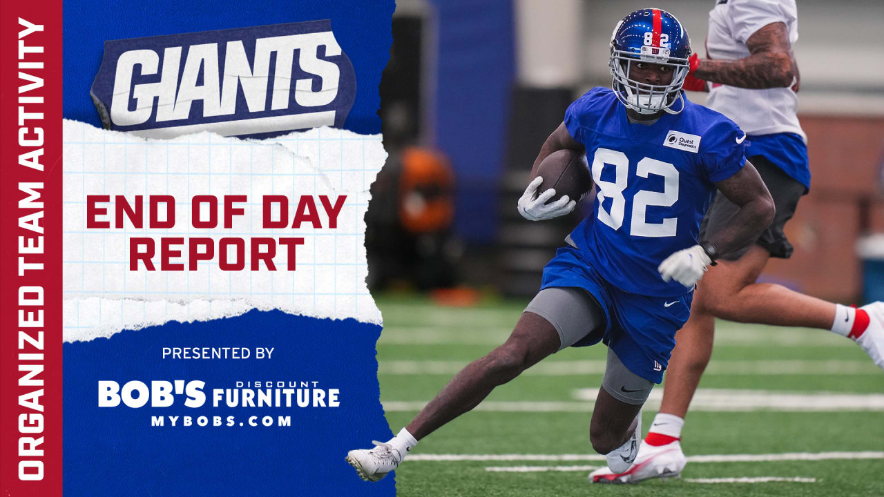 Photos: Daniel Jones and the NY Giants report for third day of OTA's