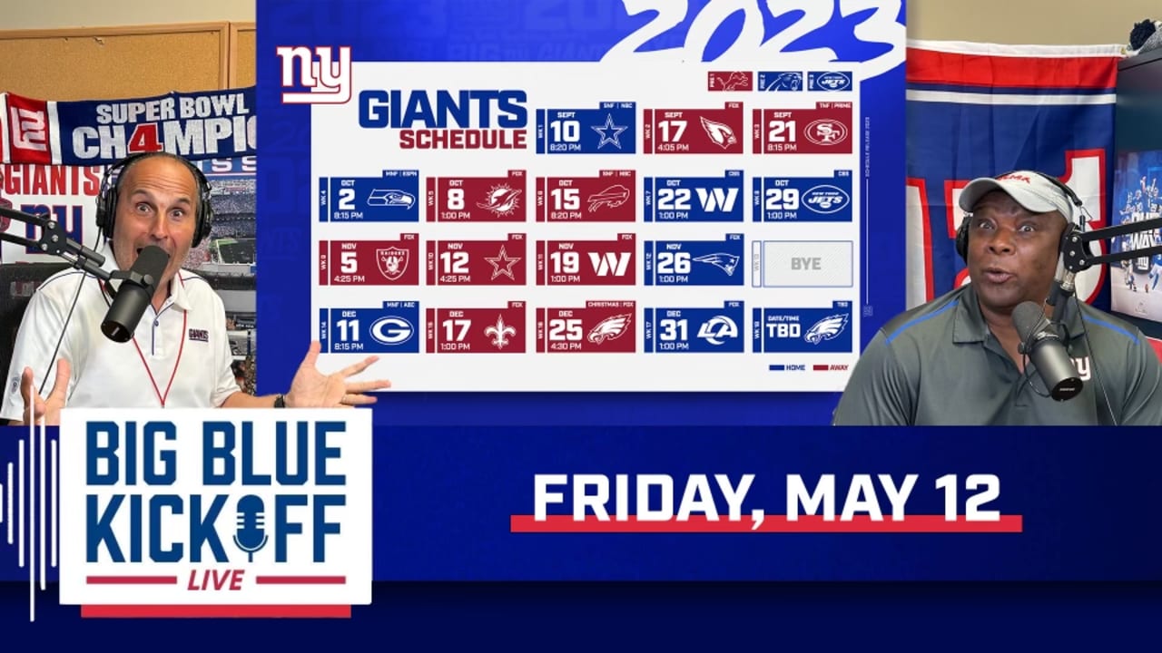 Takeaways from the Giants' 2023 schedule - Big Blue View