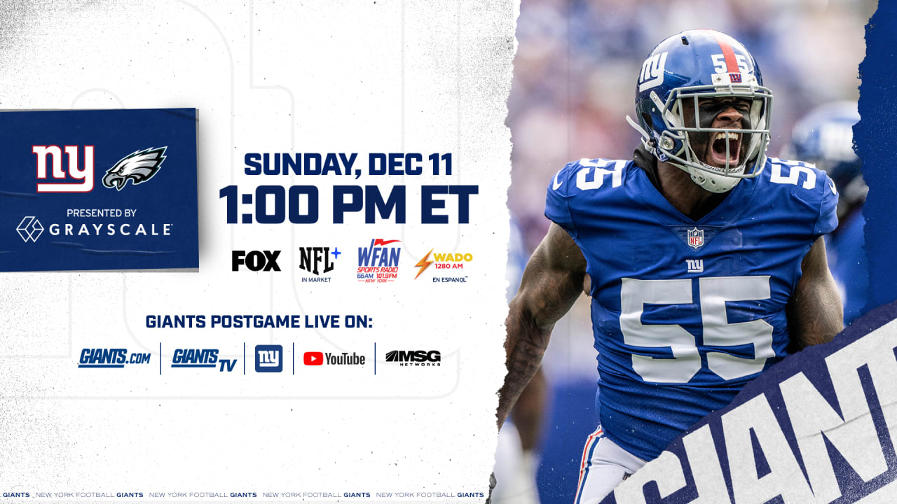 New York Giants - Philadelphia Eagles: Game time, TV channel and