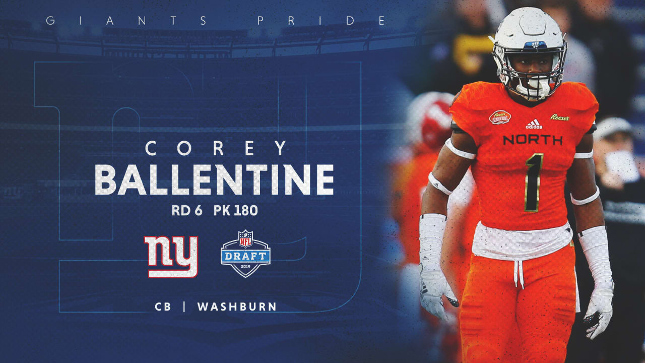 Washburn CB Corey Ballentine drafted by Giants at No. 180