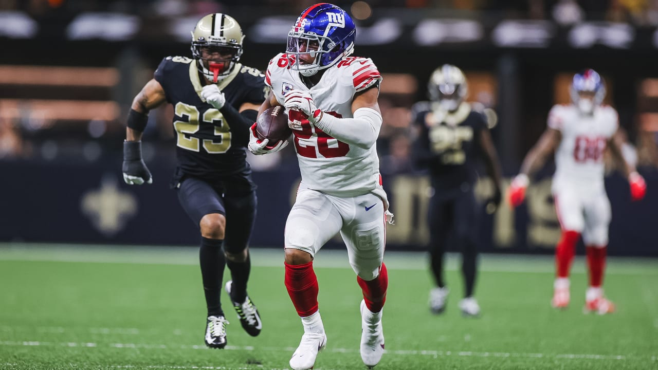 Saquon Barkley catches 54-yard TD pass from Daniel Jones | Giants
