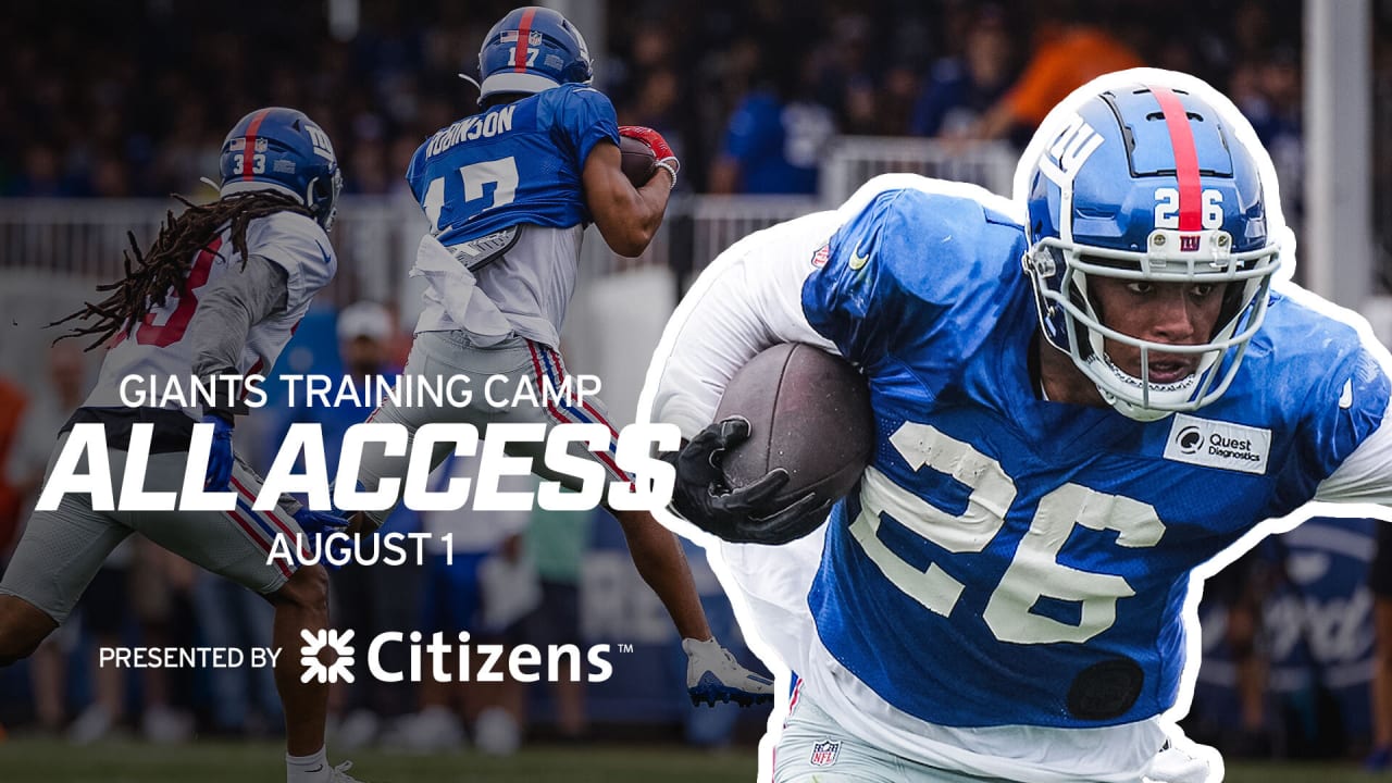 Amani Toomer New York Giants train at the Chelsea Football Club's