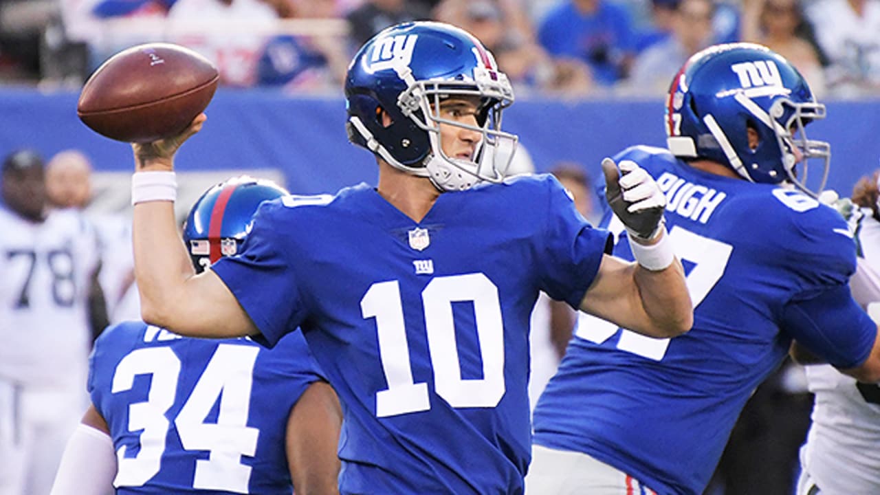 August 26, 2017, New York Giants wide receiver Ed Eagan (84) in action  prior to the NFL game between the New York Jets and the New York Giants at  MetLife Stadium in