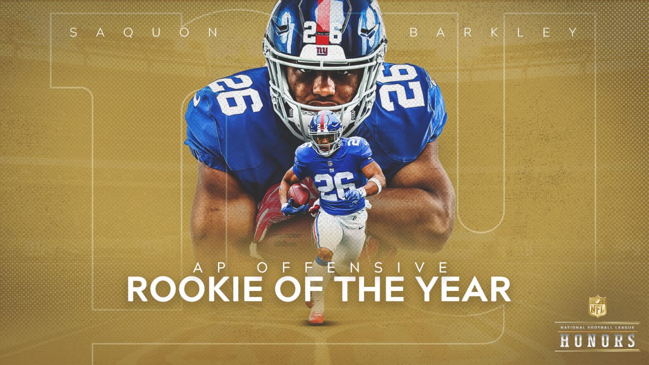 Saquon Barkley wins AP Offensive Rookie of the Year