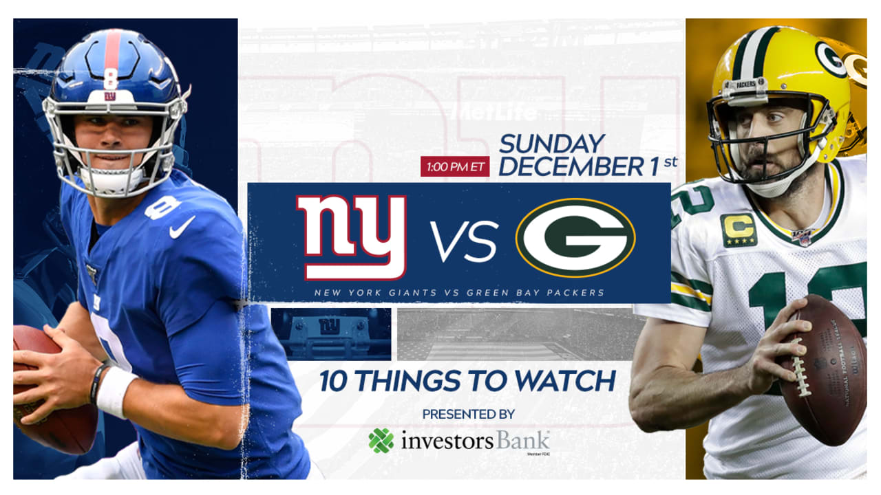 New York Giants vs. Green Bay Packers: How to Watch, Listen & Live