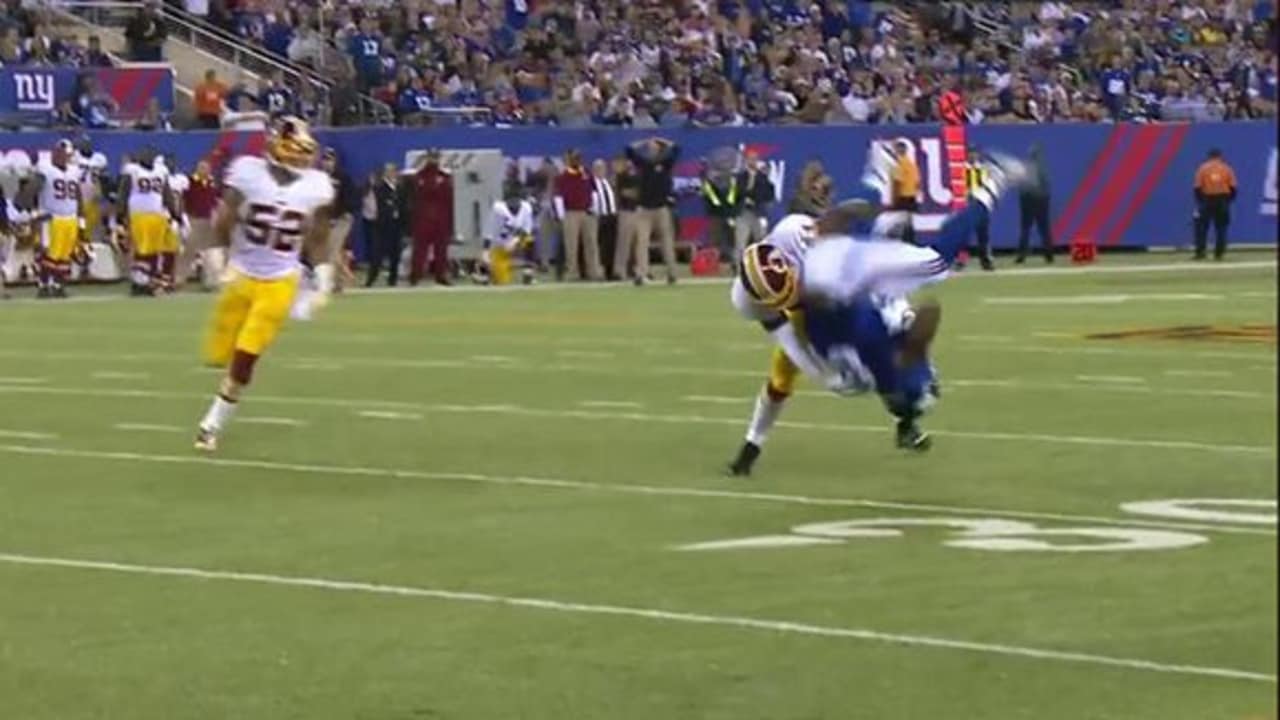 Te Larry Donnell Makes The Catch Somersaults