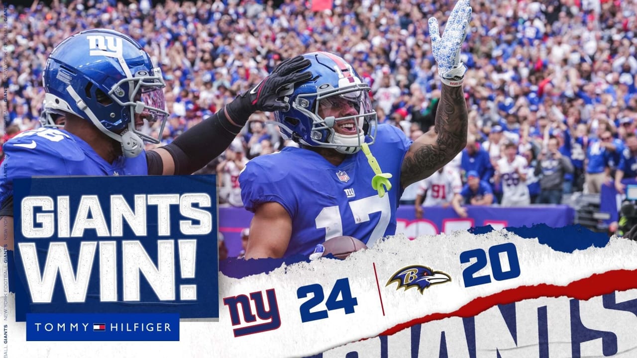 Game Review: New York Giants 24 - Baltimore Ravens 20