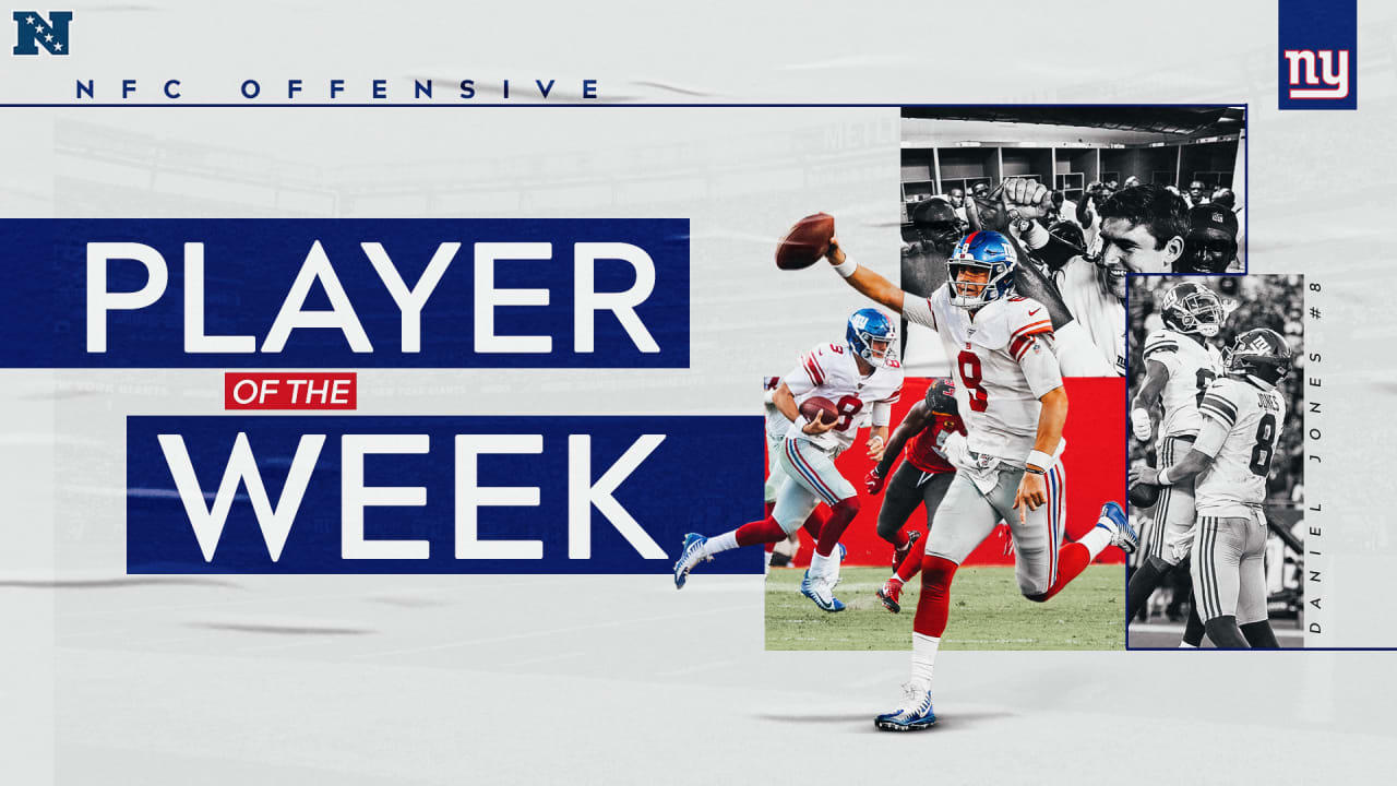 Daniel Jones Named Nfc Offensive Player Of The Week