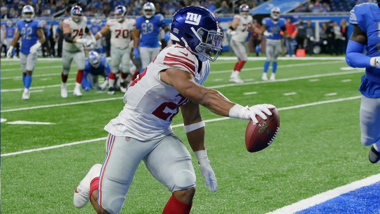 Giants' Saquon Barkley stifled by Lions' lowly run defense