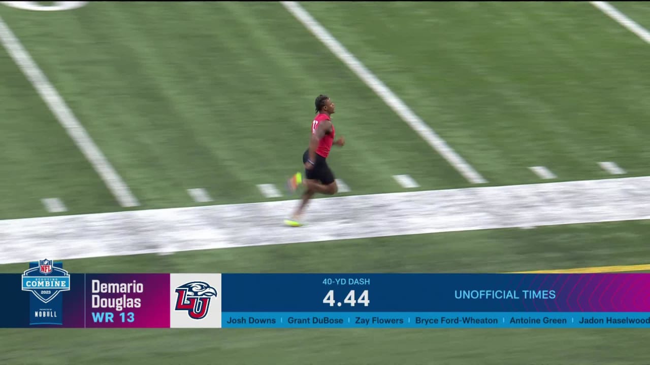 Josh Downs runs 40yard dash at 2023 combine