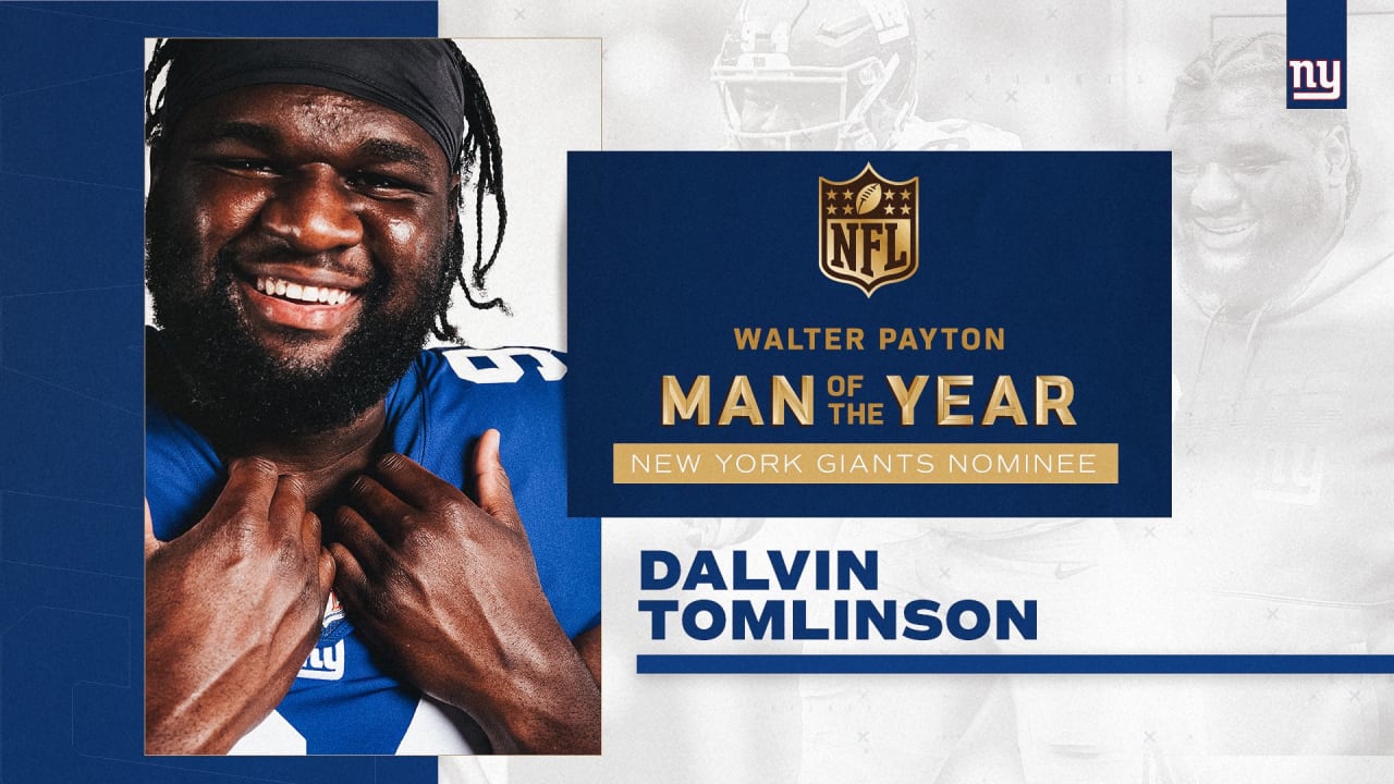 Dalvin Tomlinson named Giants' nominee for Walter Payton Man of