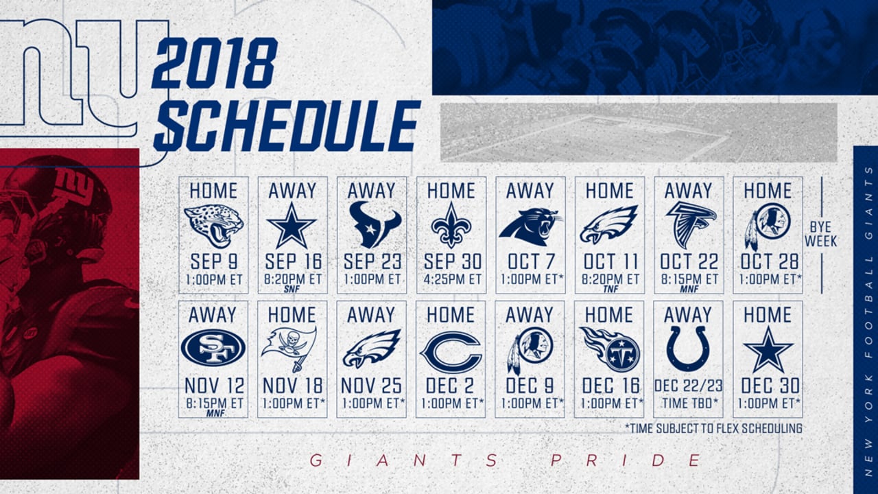 Carolina Panthers' 2018 schedule released