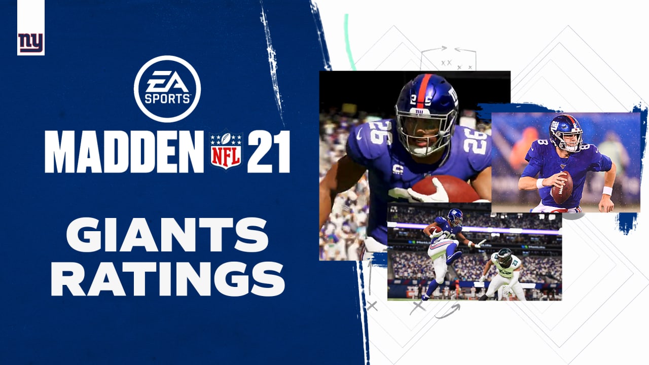 Daniel Jones Saquon Barkley And The Giants Offense Receive Their Madden Nfl 21 Ratings