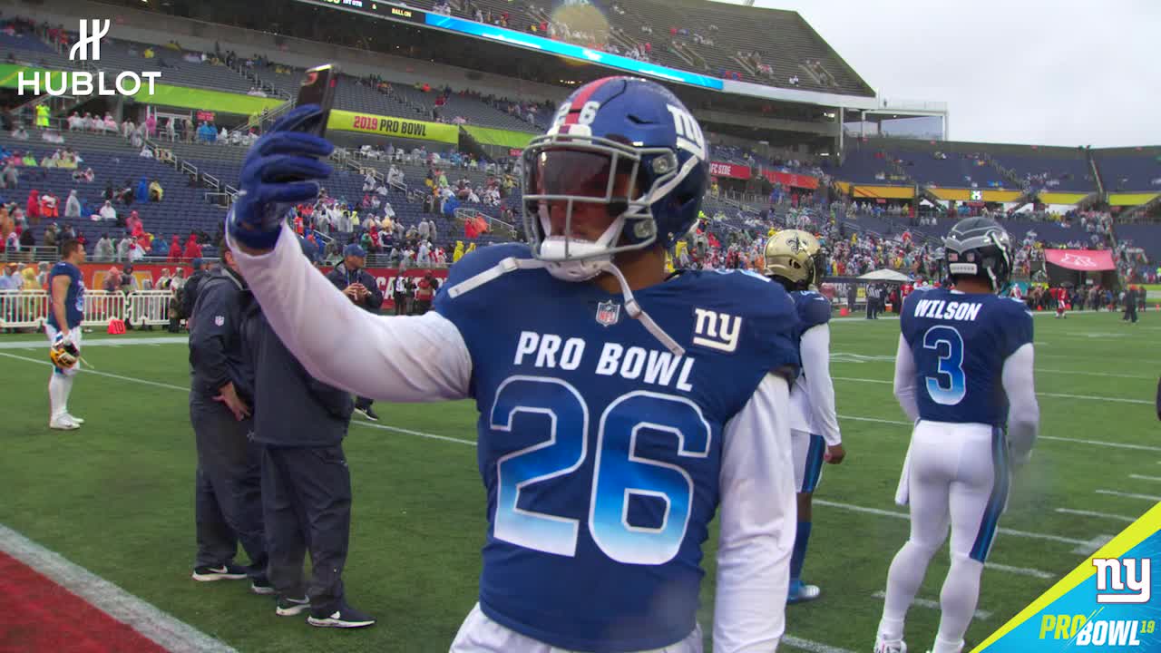 saquon barkley pro bowl jersey