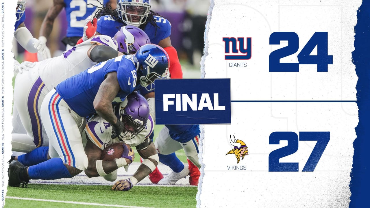 New York Giants vs. Minnesota Vikings