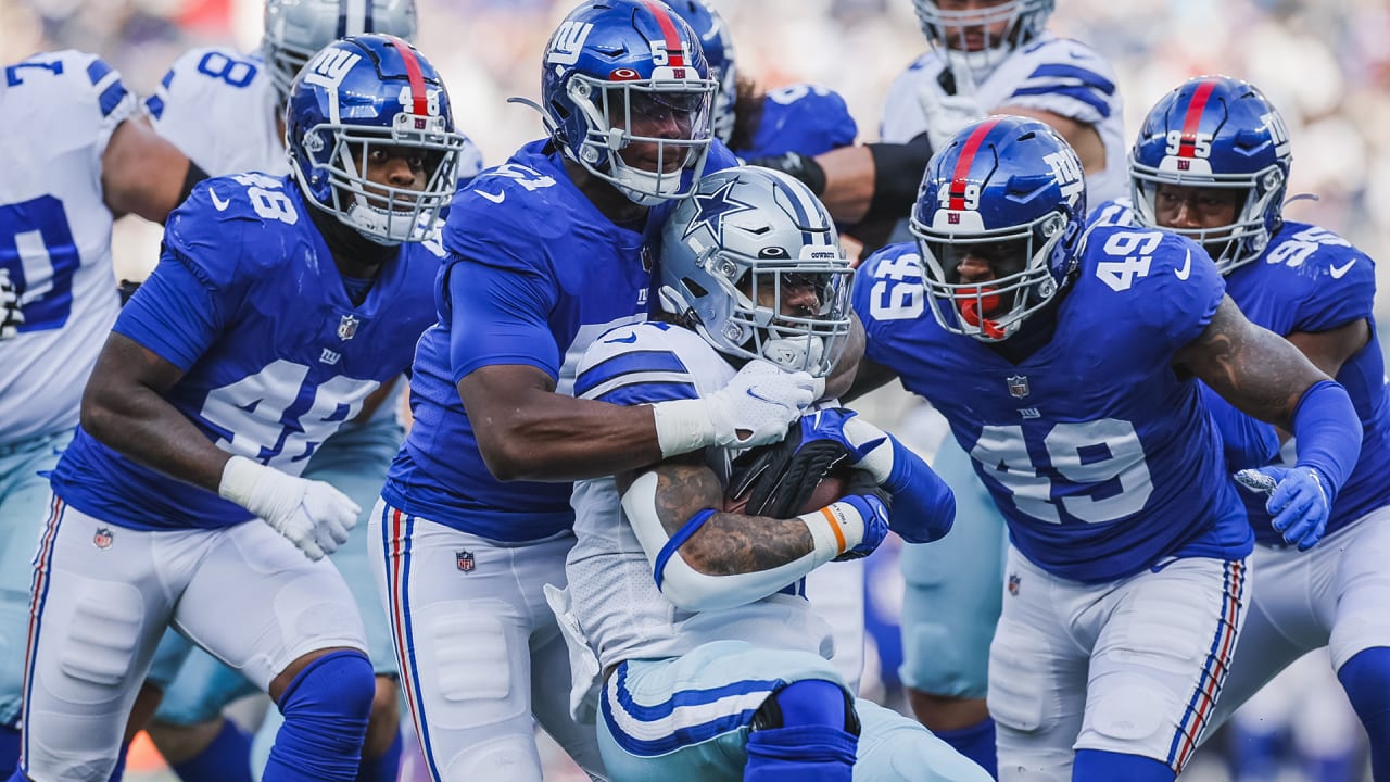 New York Giants running back Elijhaa Penny (39) is tackled by the Minnesota  Vikings during the fourth quarter of an NFL football game, Sunday, Oct. 6,  2019, in East Rutherford, N.J. (AP