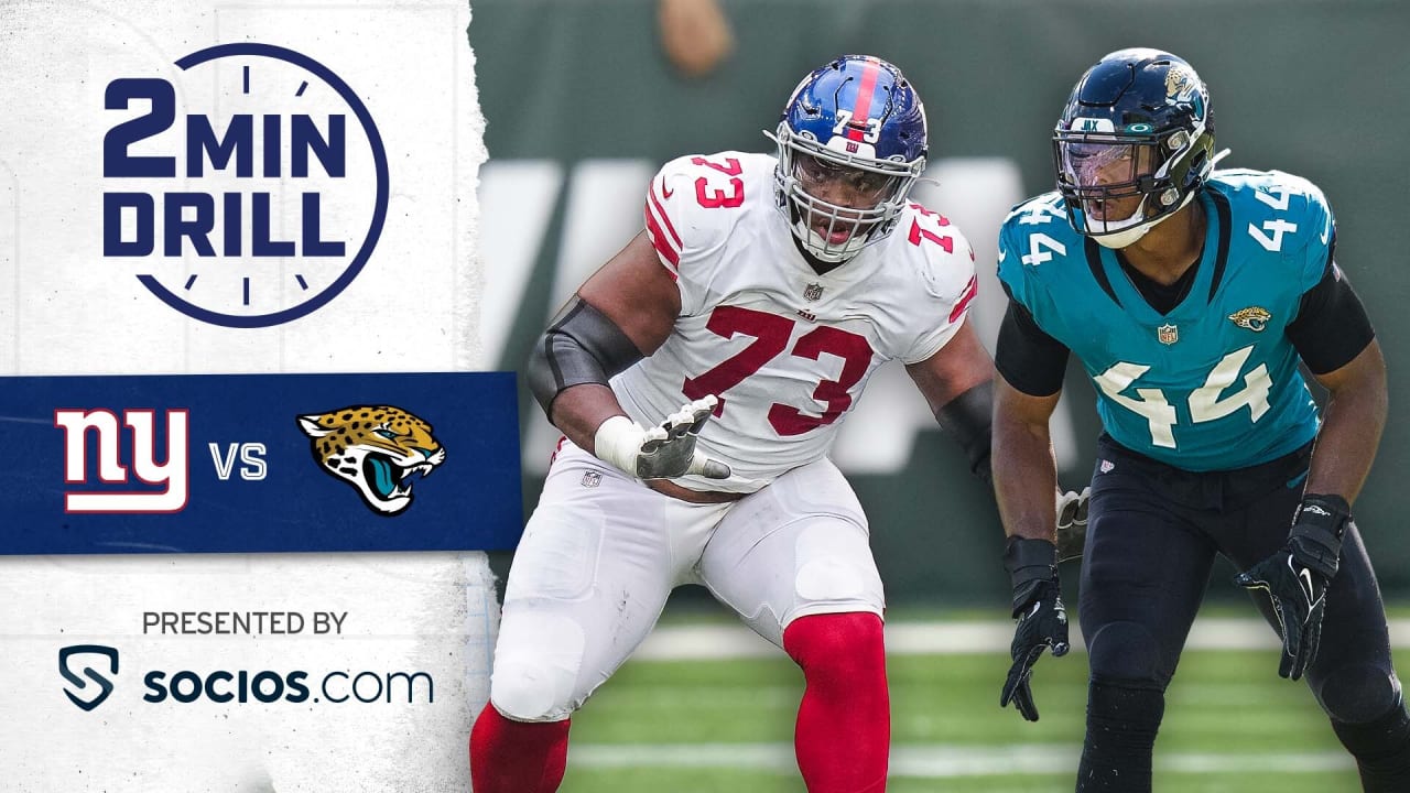 2 Minute Drill Giants vs. Jaguars game preview