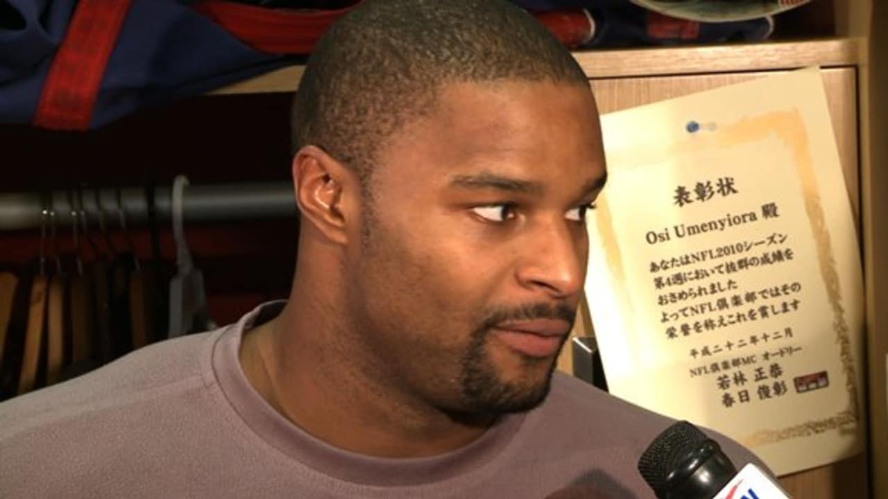 Postgame DE Osi Umenyiora