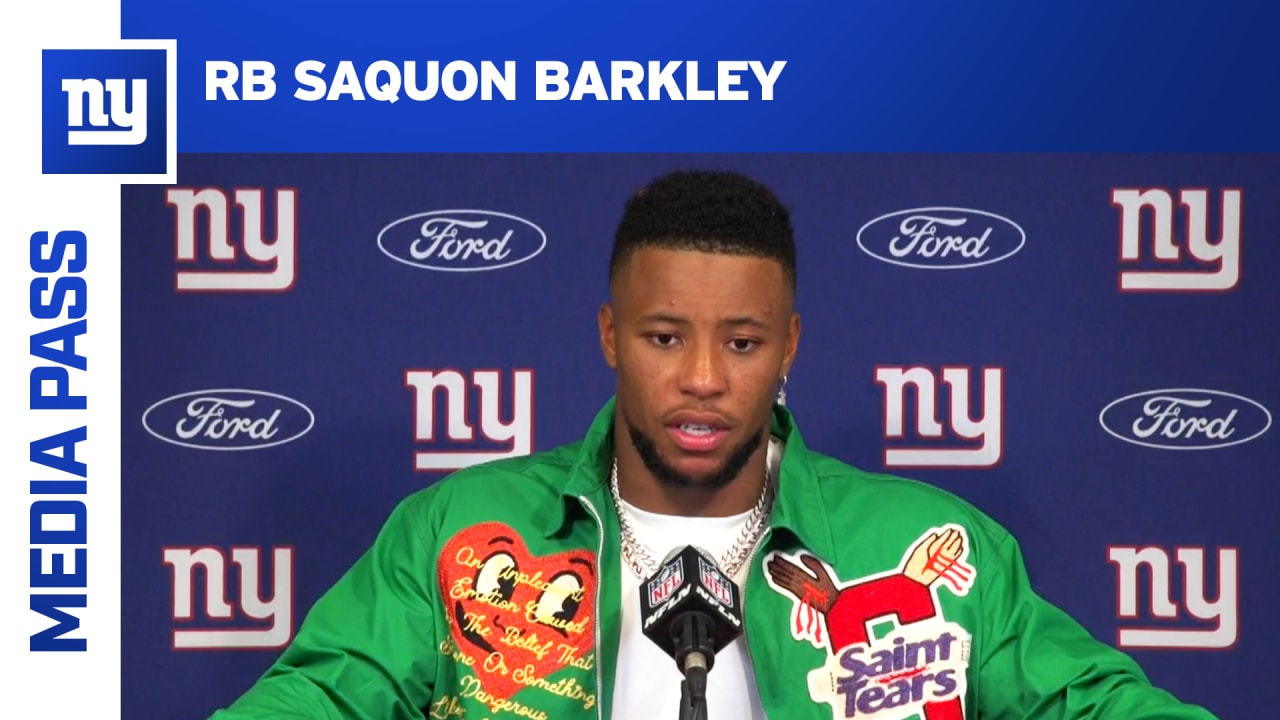 Giants two-point conversion attempt video: Watch Saquon Barkley take shovel  pass in to beat Titans - DraftKings Network